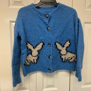 Anthropologie Maeve Sky Blue Knit Sweater